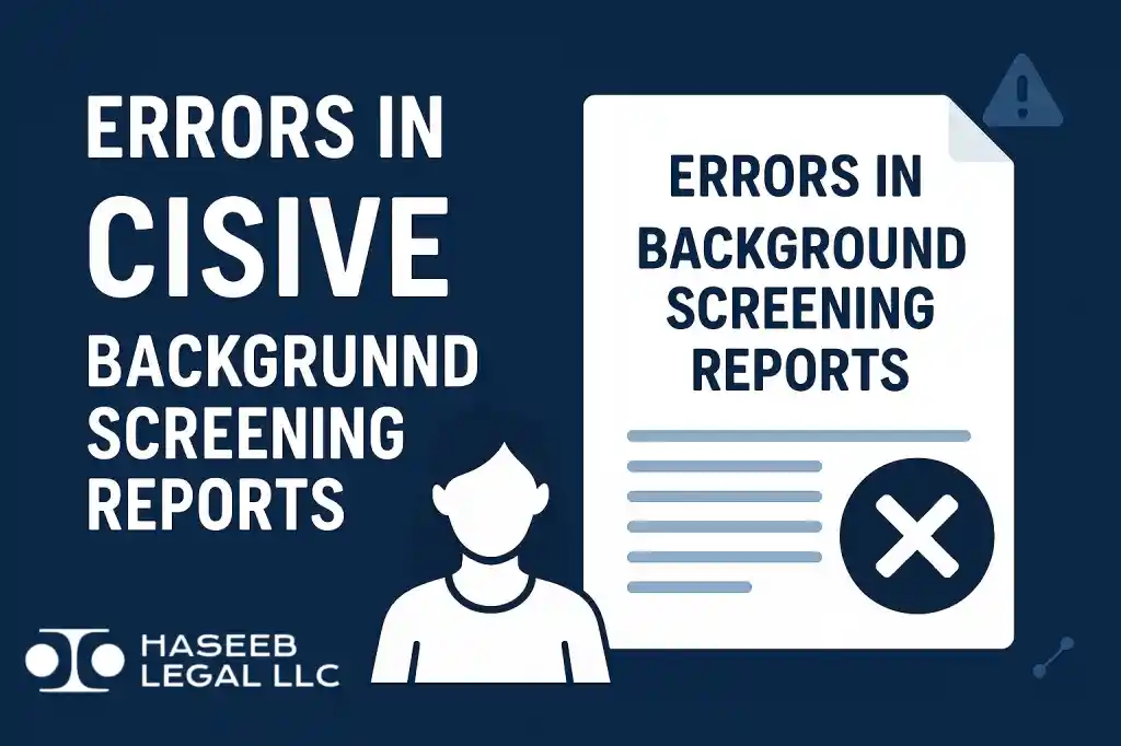 Errors in Cisive Background Screening Reports