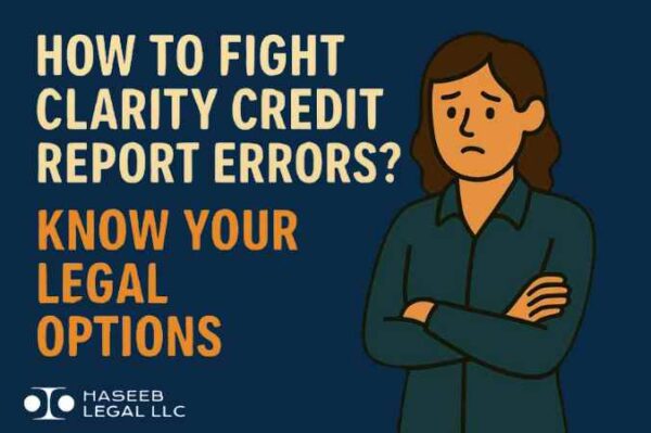 How to Fight Clarity Credit Report Errors? Know Your Legal Options
