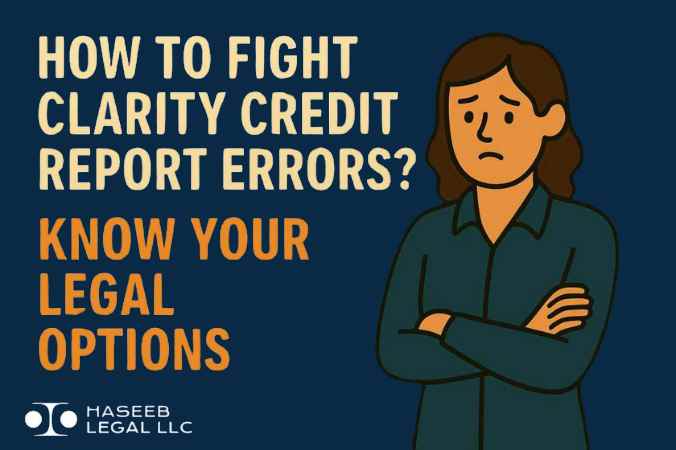 How to Fight Clarity Credit Report Errors? Know Your Legal Options